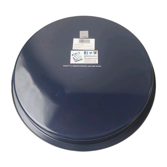 Corona Beer Tray Cerveza Beach Scene Tin Box Co Large 12" Round Beverage Tray - Picture 2 of 6